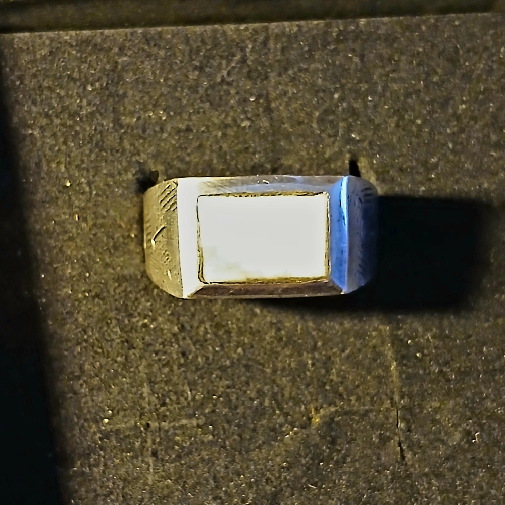 Howlite Sterling Silver Ring